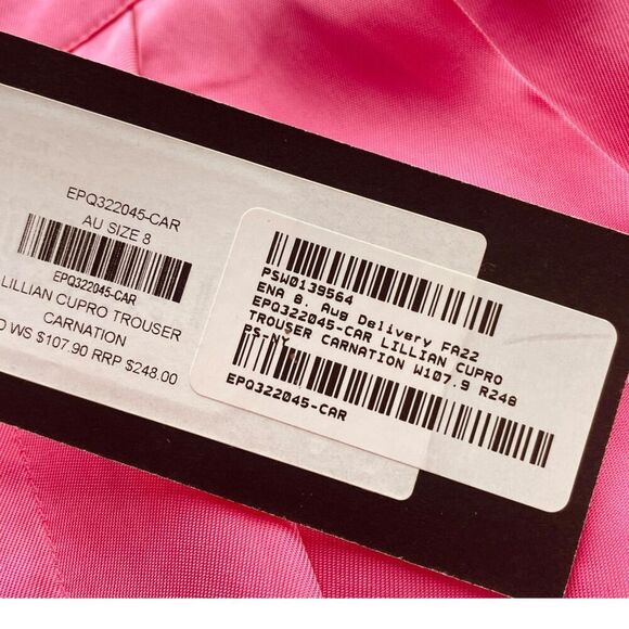 Ena Pelly Lillian Cupro Pleated Wide Leg Trousers - Picture 10 of 14